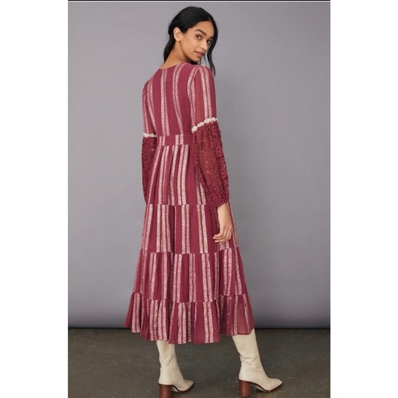 Anthropologie Verb Pallavi Singhee Embellished Dress‎ Size 8 - Picture 4 of 14